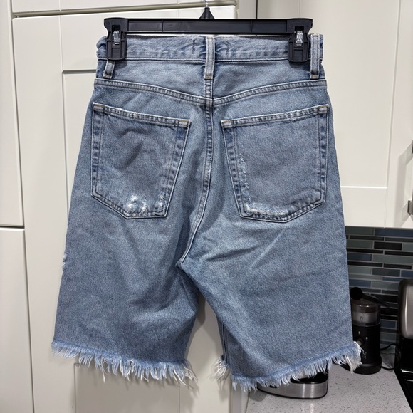 AGOLDE 90s Pinch Waist Shorts in Latitude - Picture 5 of 7